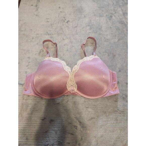 Victoria's Secret Size 34D Dream Angels Push Up Bra Pink Lace - Picture 1 of 3